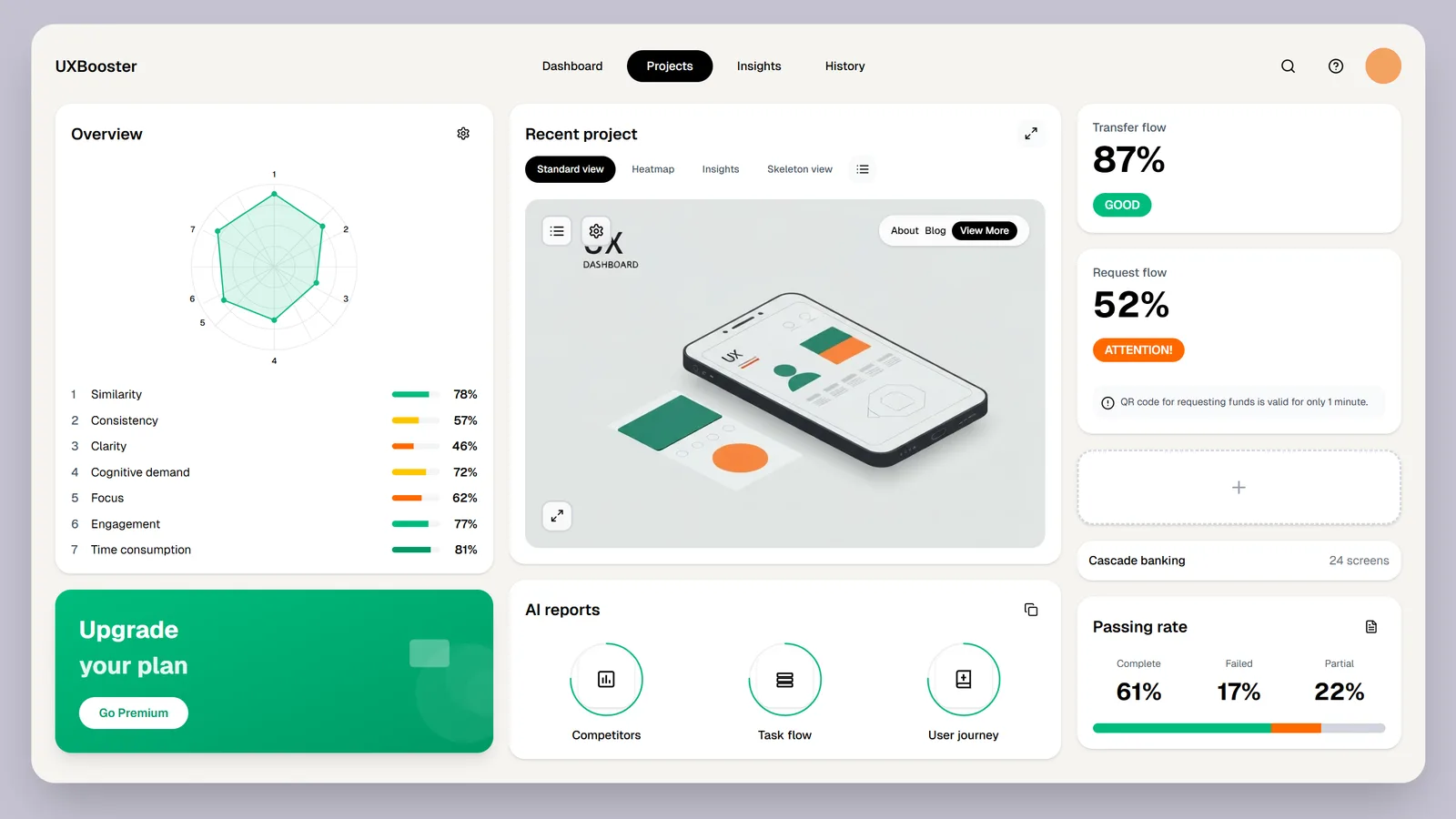 Projeto UXBooster — Painel e sistema web
